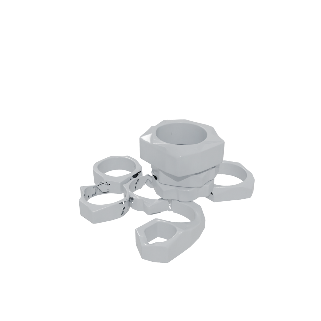 Mini Geometric Napkin Ring Set