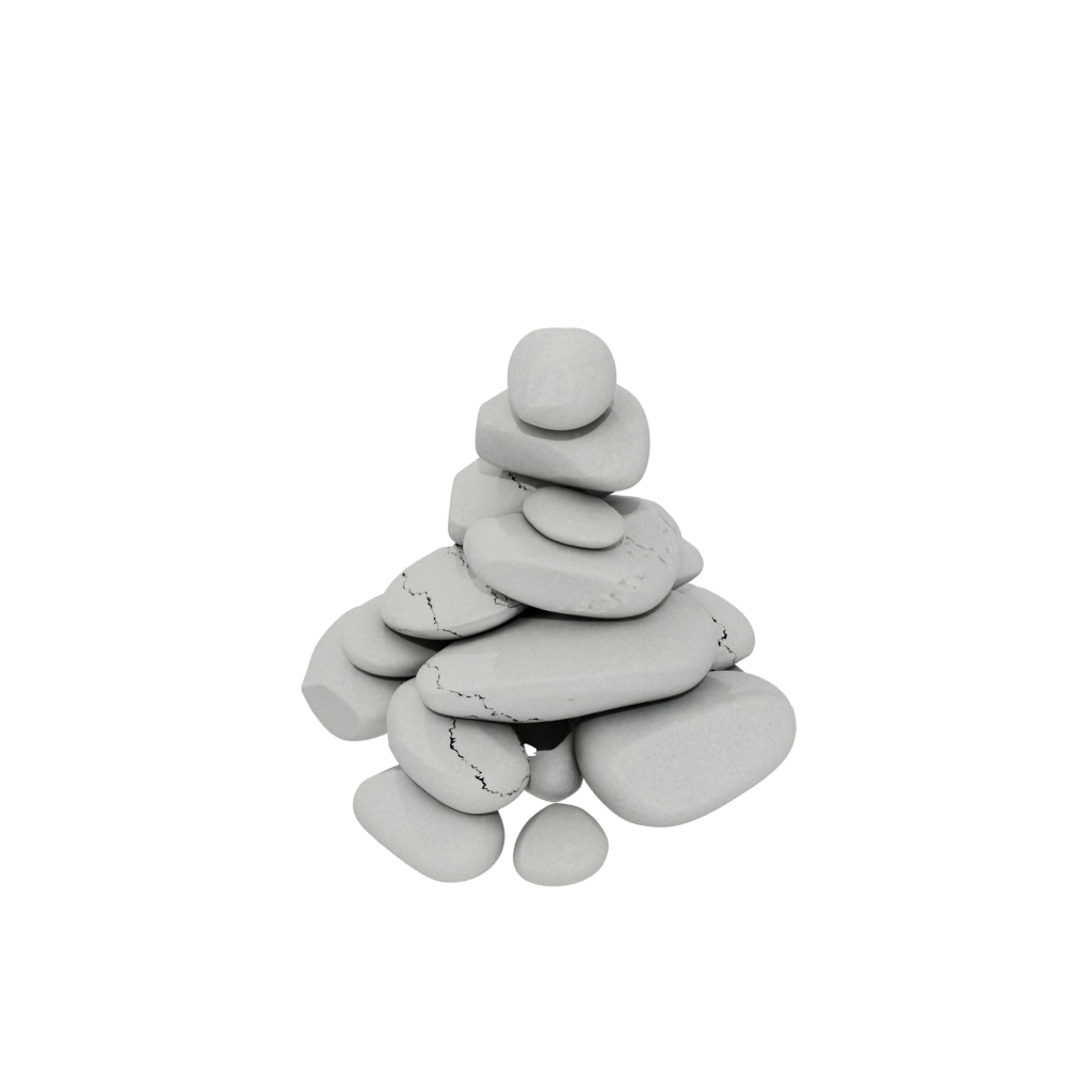 Mini Geometric Pebble Stacking Sculpture