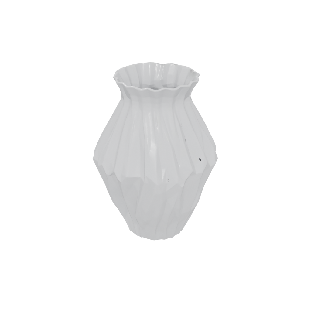 Mini Geometric Vase With Twisted Ribs