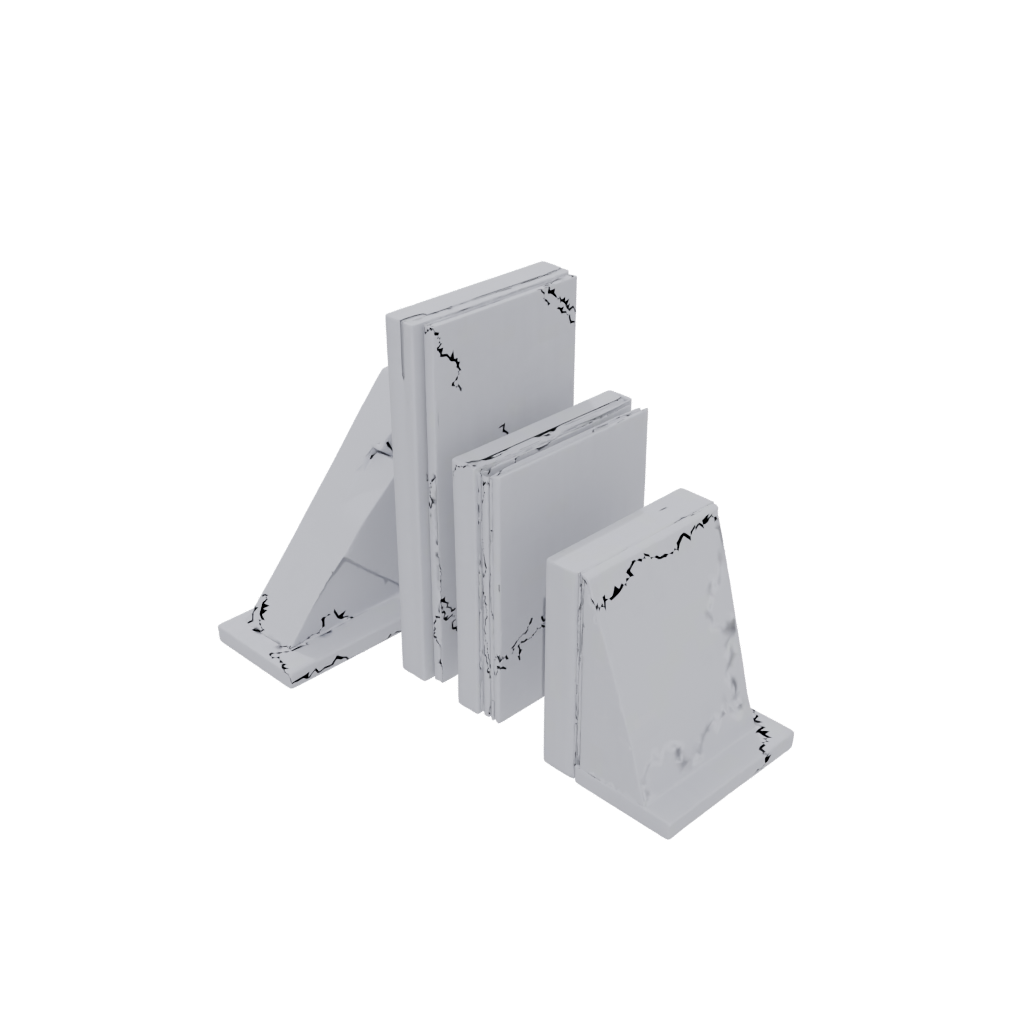 Mini Geometric Bookends