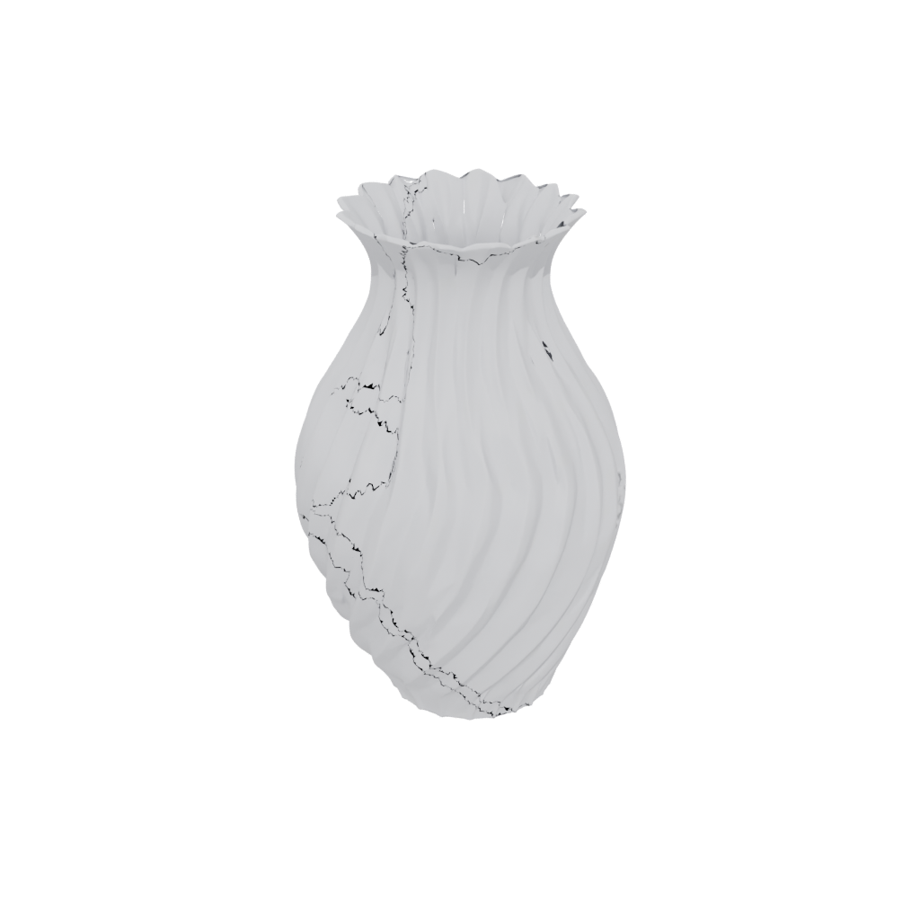 Mini Vase With Twisted Ribs