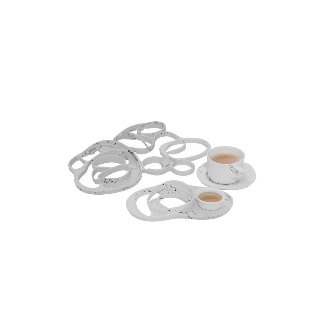 Mini Organic Coaster Set Holder