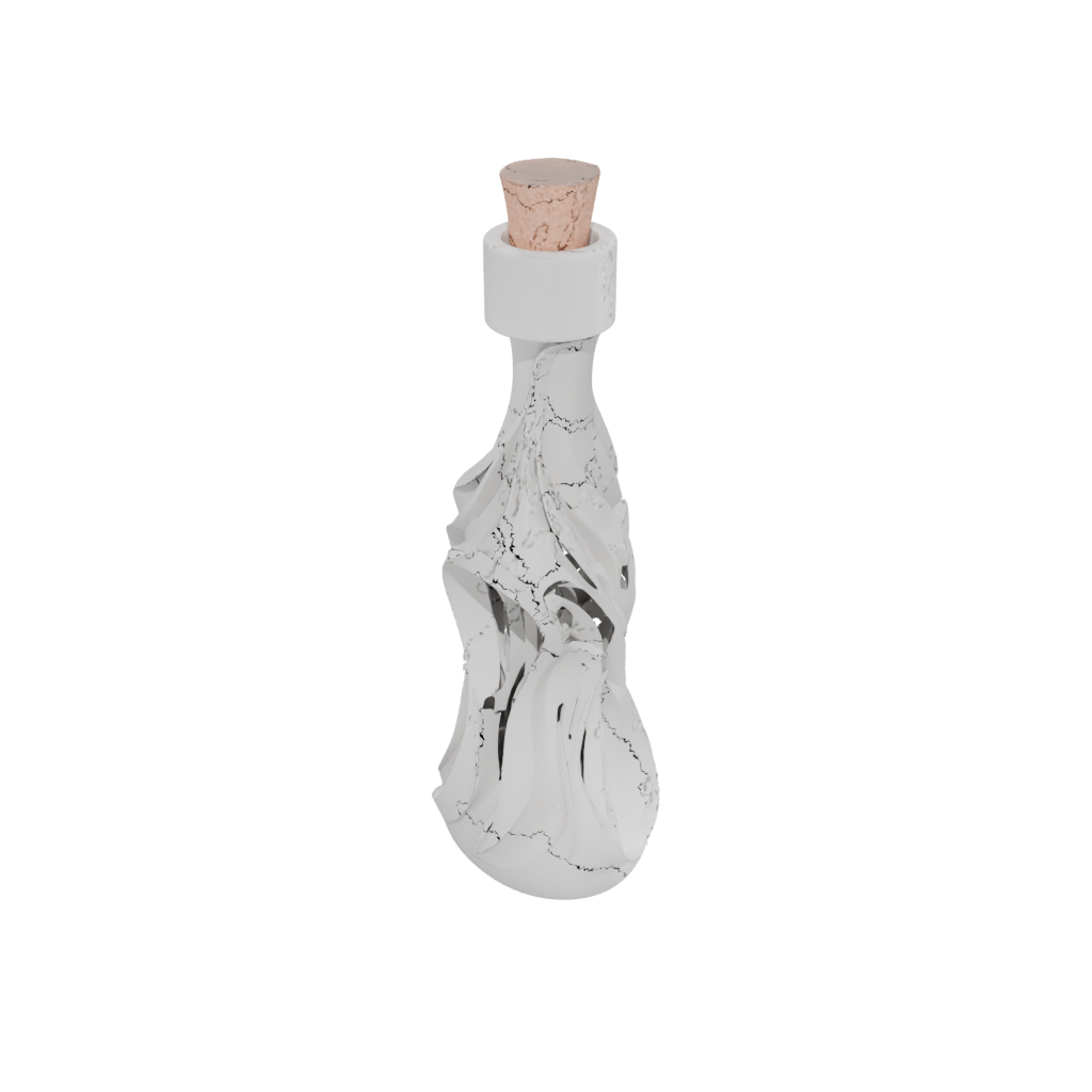 Mini Organic Diffuser Bottle Sleeve — home decor 3D print model, STL
