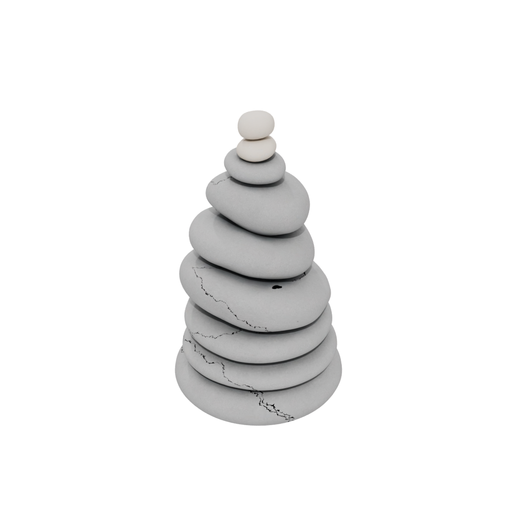 Mini Organic Pebble Stacking Sculpture