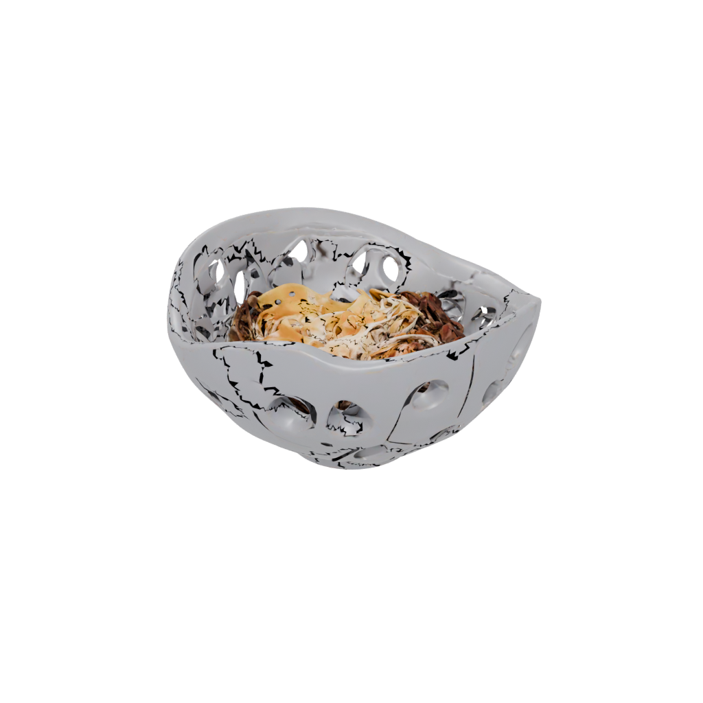Mini Organic Potpourri Bowl — home decor 3D print model, STL