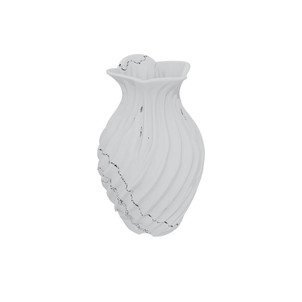 Mini Organic Vase With Twisted Ribs