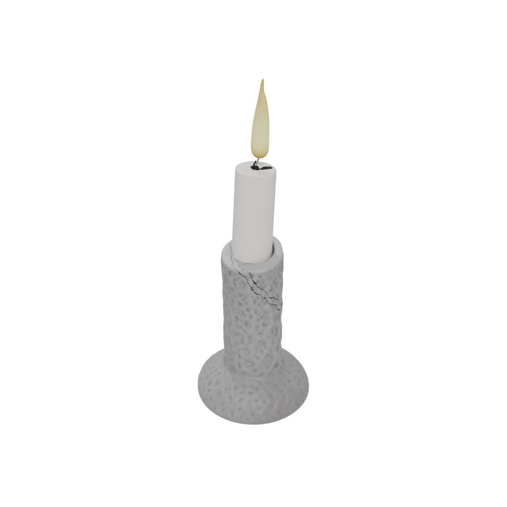 Mini Rustic Candle Snuffer Stand — home decor 3D print model, STL