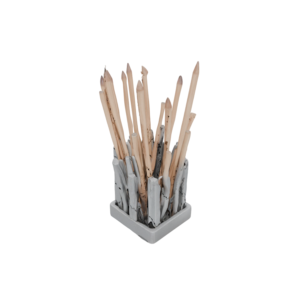Mini Rustic Matchstick Holder — home decor 3D print model, STL