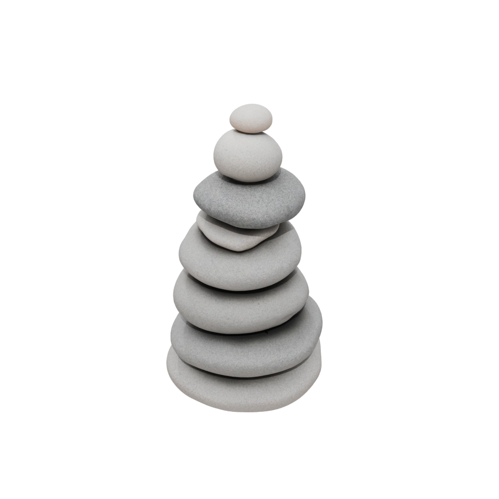 Mini Rustic Pebble Stacking Sculpture