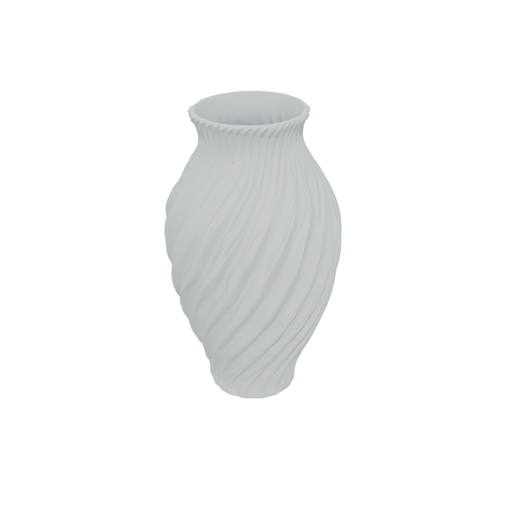 Mini Rustic Vase With Twisted Ribs