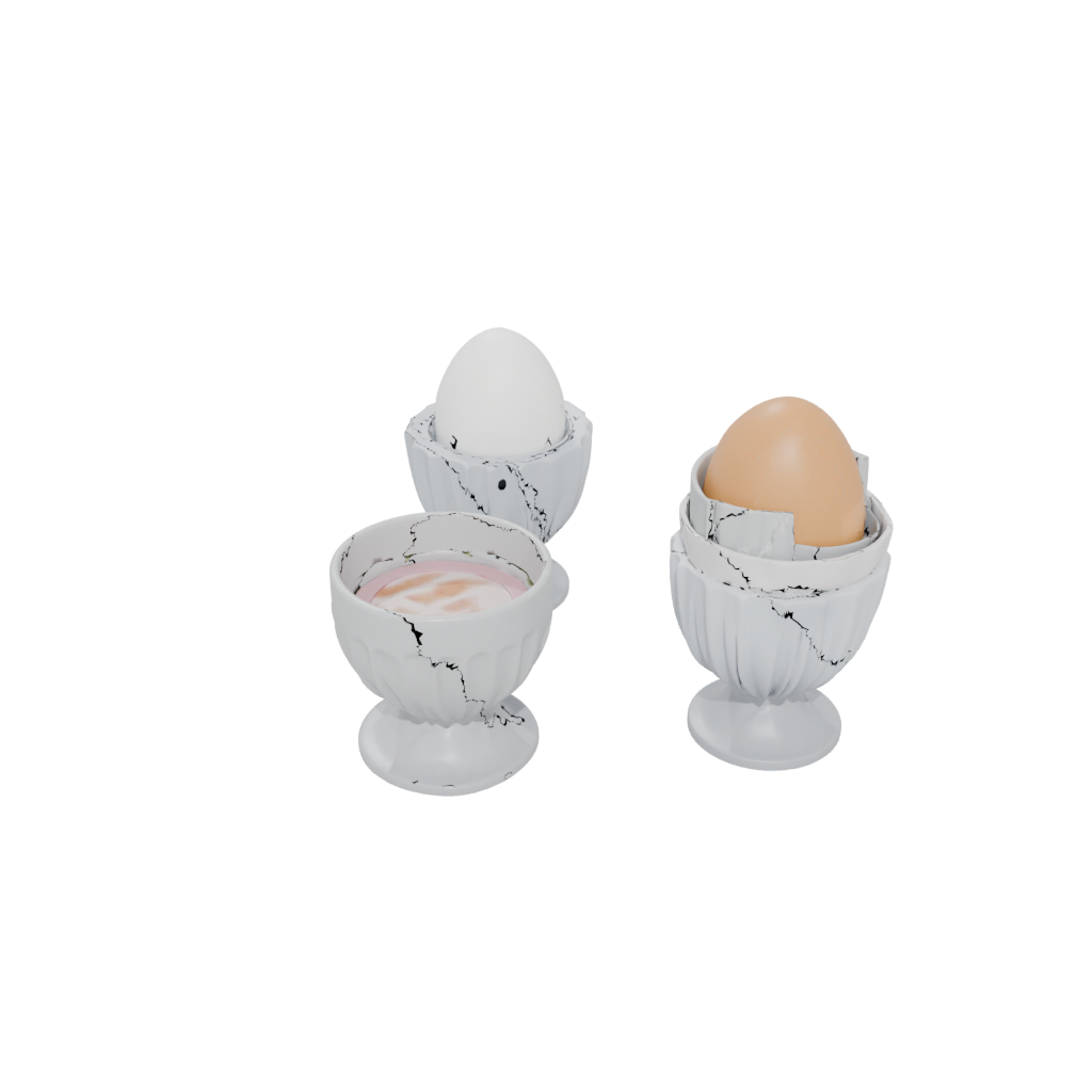 Neon Deco Egg Cup Set