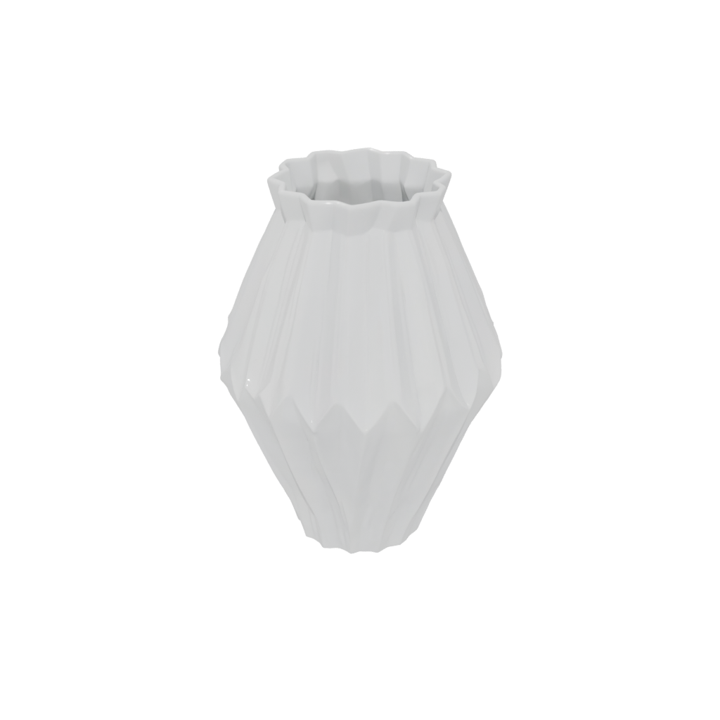 Neon Deco Geometric Faceted Vase