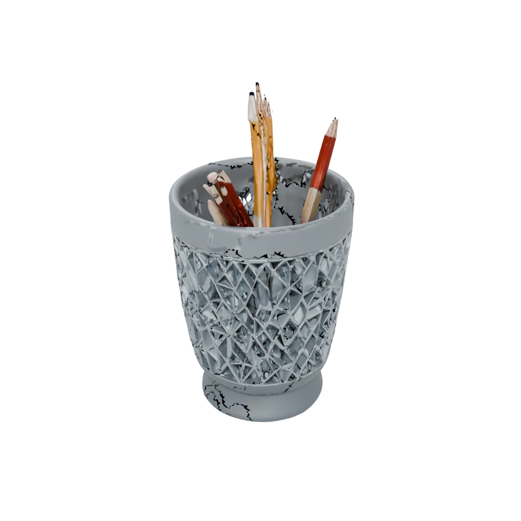 Neon Deco Lattice Pencil Cup