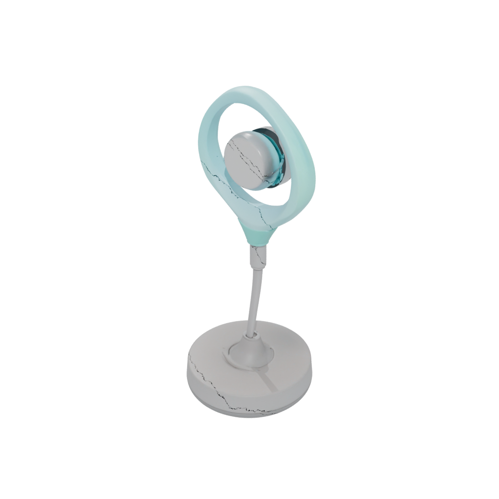 Neon Geometric Earbud Stand