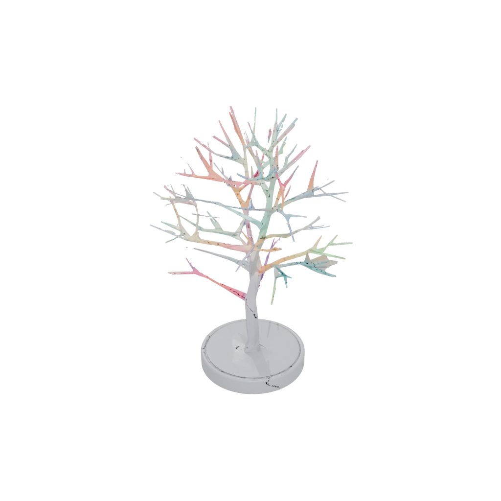 Neon Geometric Jewelry Tree Stand
