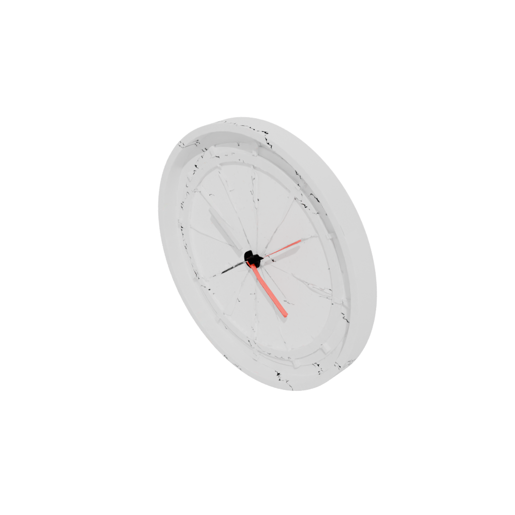 Neon Geometric Minimalist Clock Surround