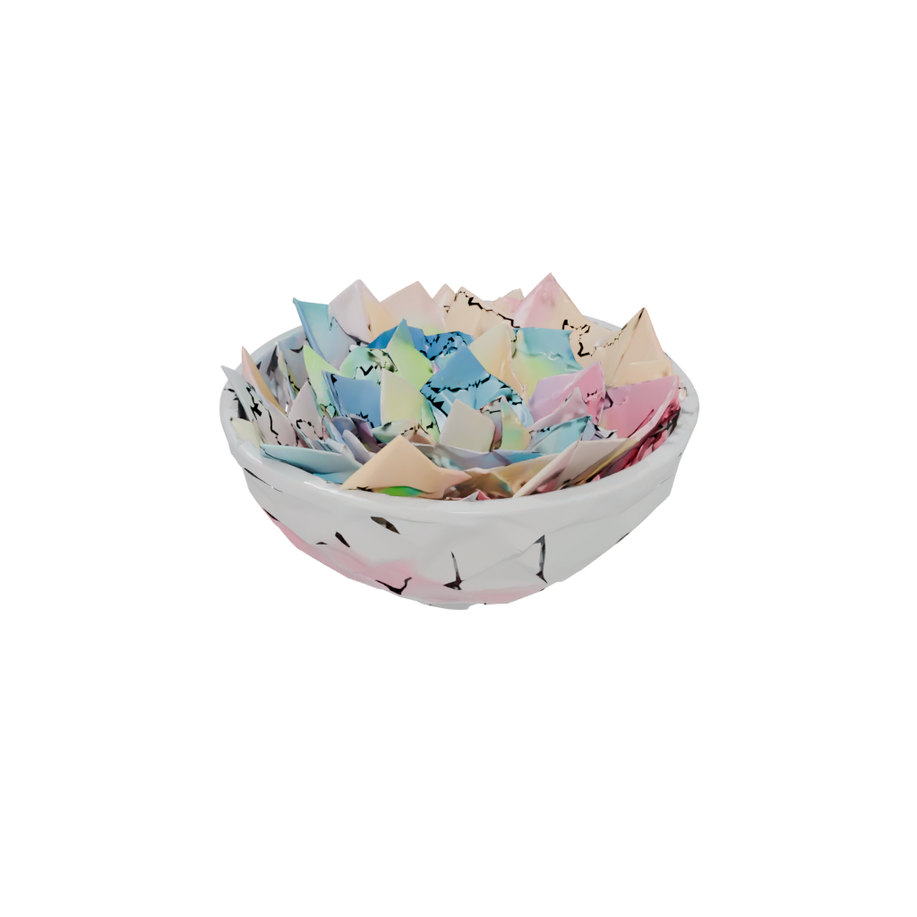 Neon Geometric Potpourri Bowl