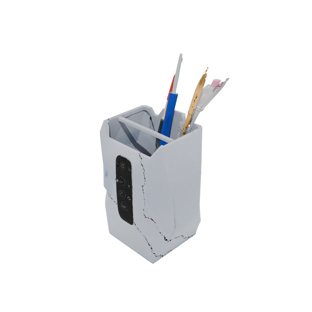 Neon Geometric Remote Control Caddy