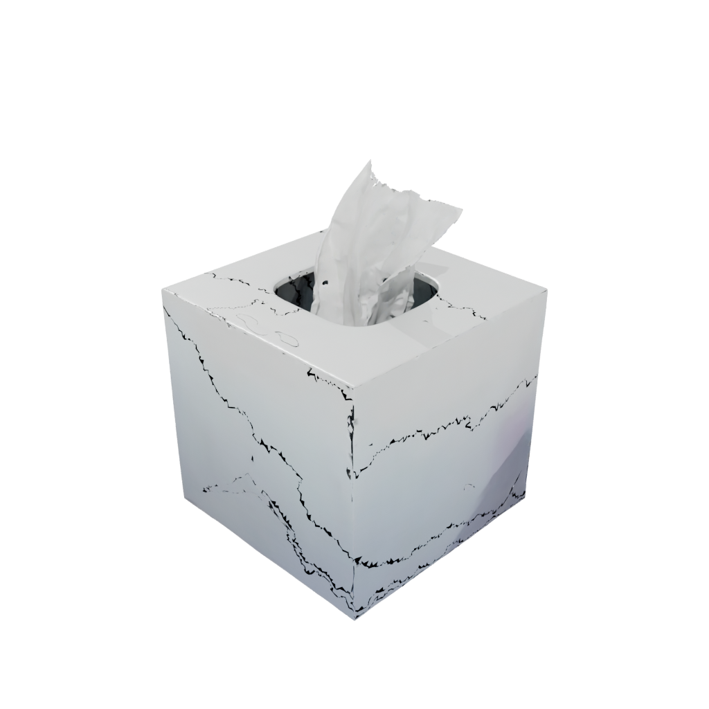 Neon Geometric Tissue Box Cover