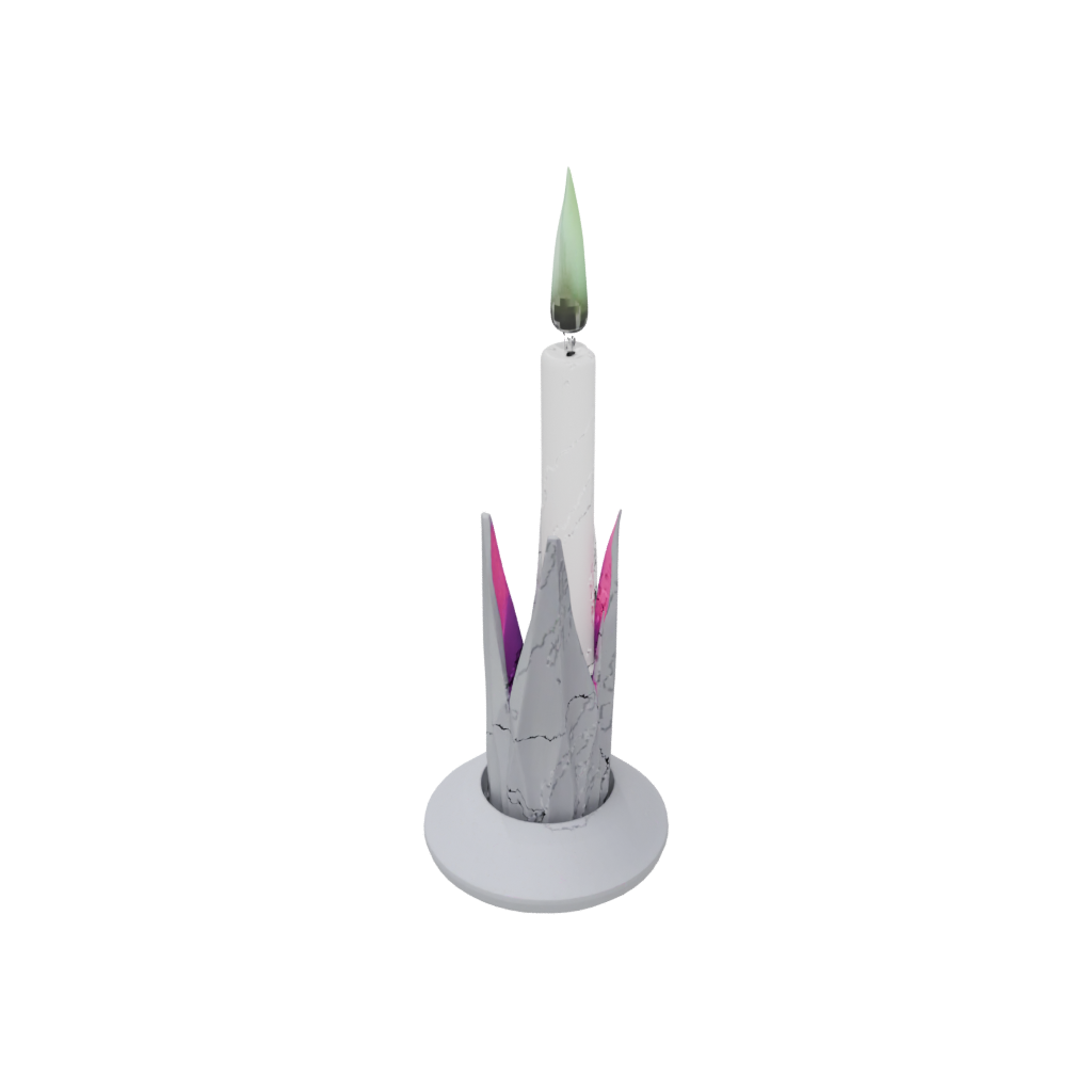 Neon Candle Snuffer Stand