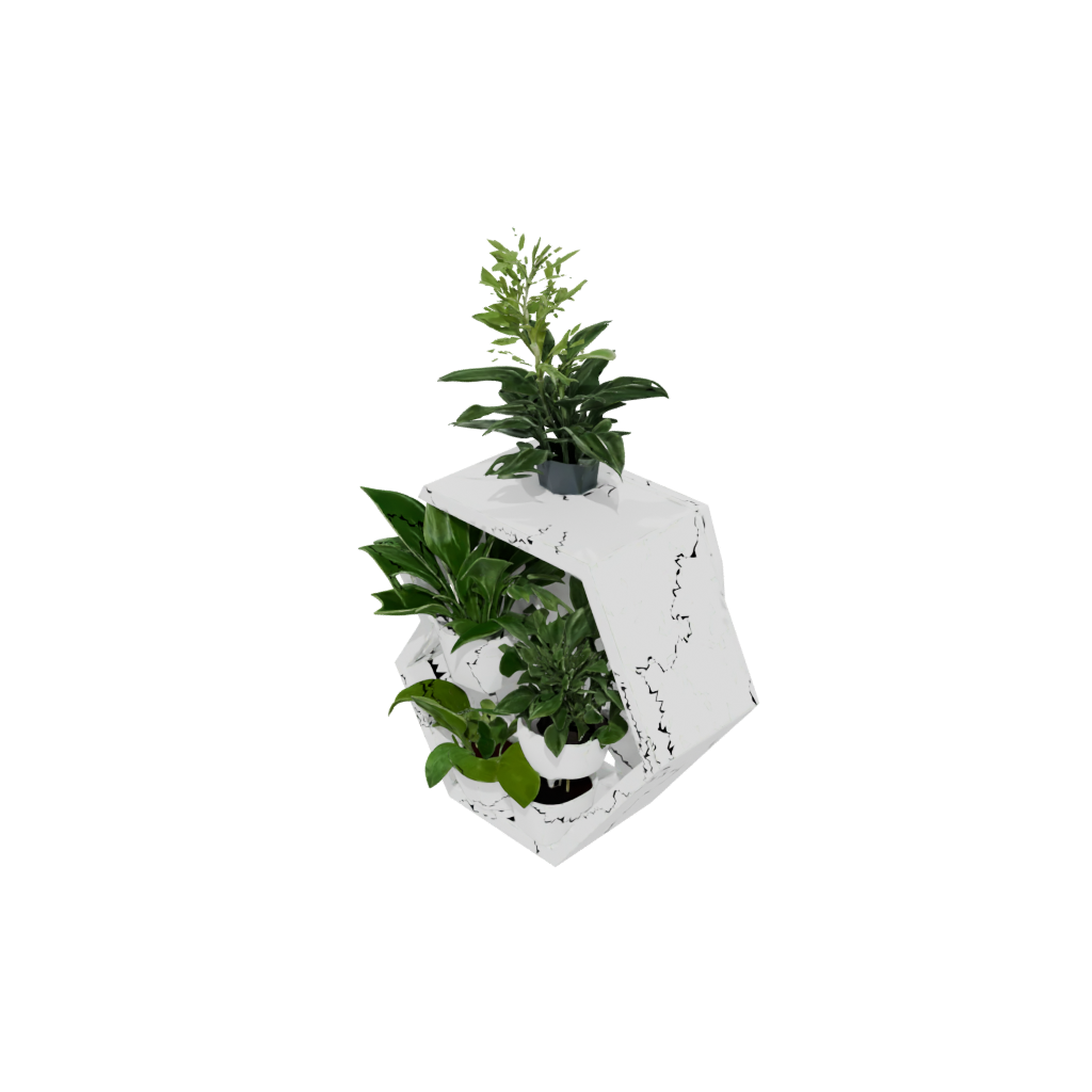 Neon Hexagon Wall Planter