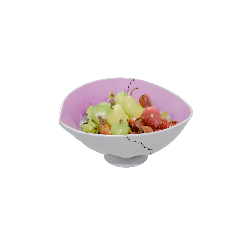 Neon Sculptural Fruit Bowl