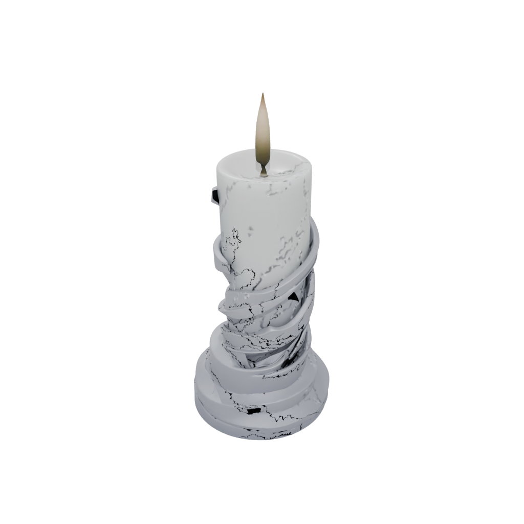 Neon Spiral Candle Holder