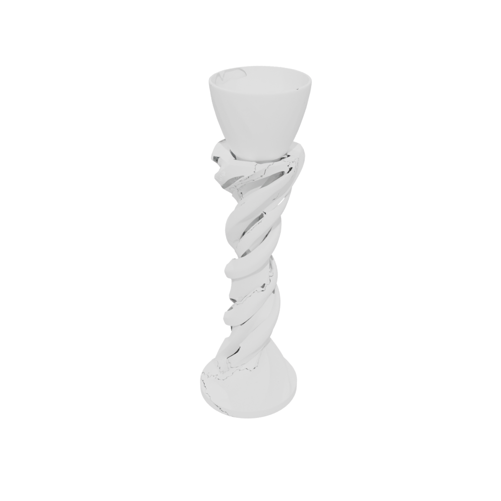 Neon Twisted Column Lamp Base