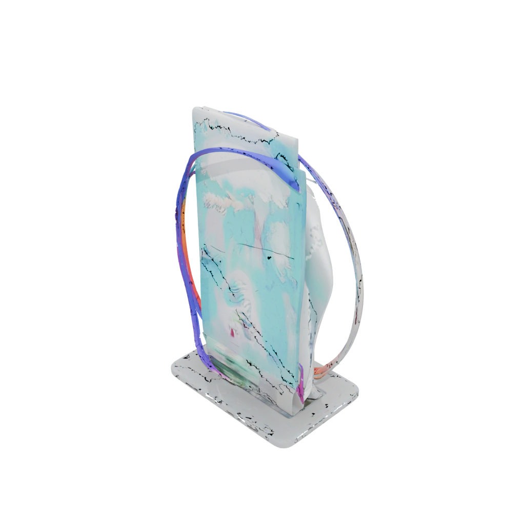 Neon Organic Card Holder Stand