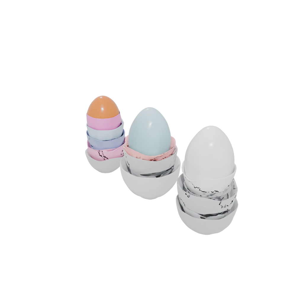 Neon Organic Egg Cup Set