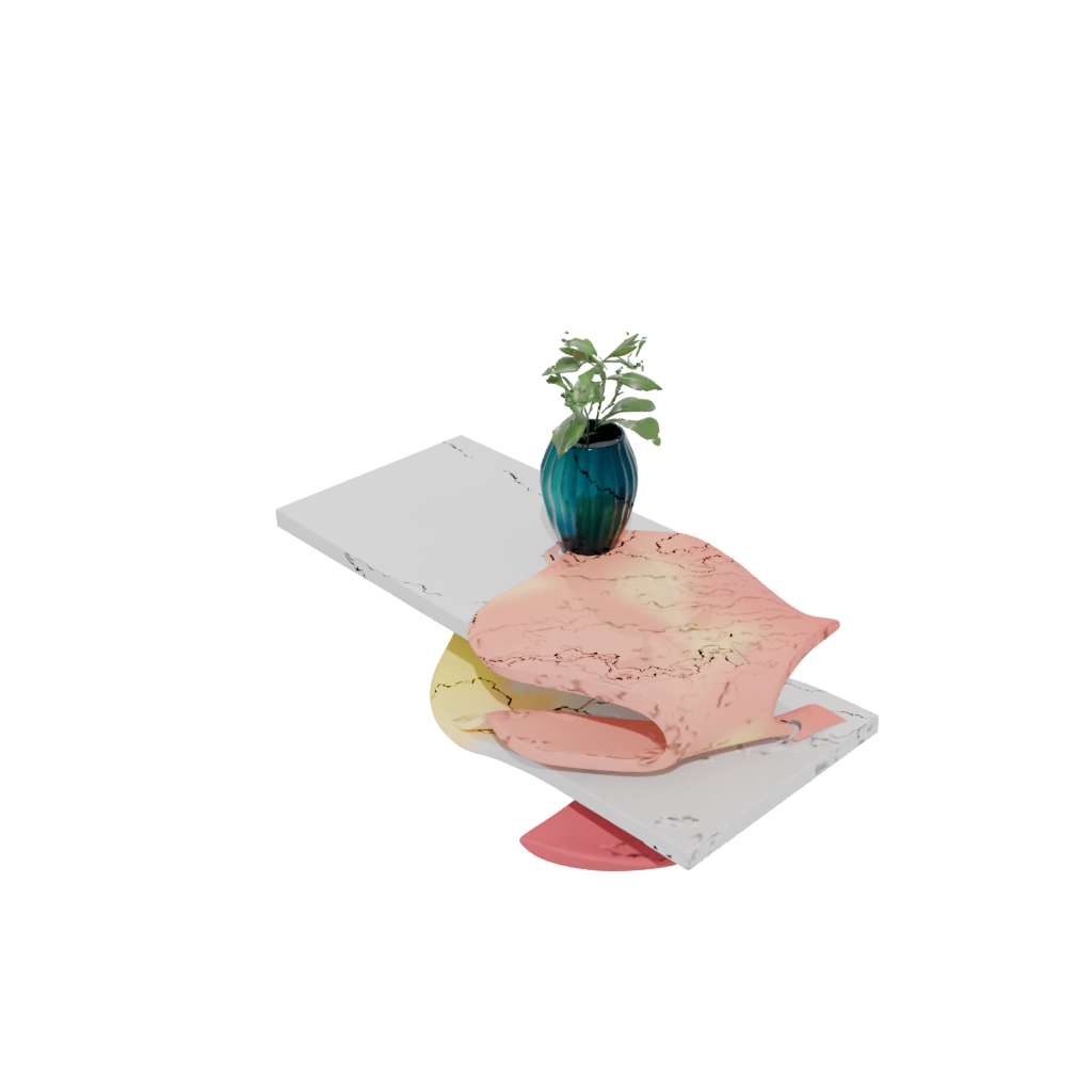 Neon Organic Floating Shelf Bracket