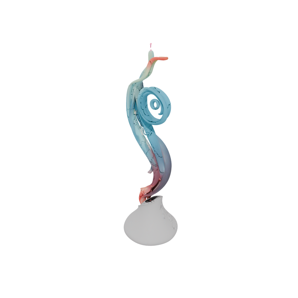 Neon Organic Incense Holder Spiral