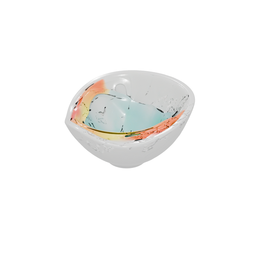 Neon Organic Key Bowl