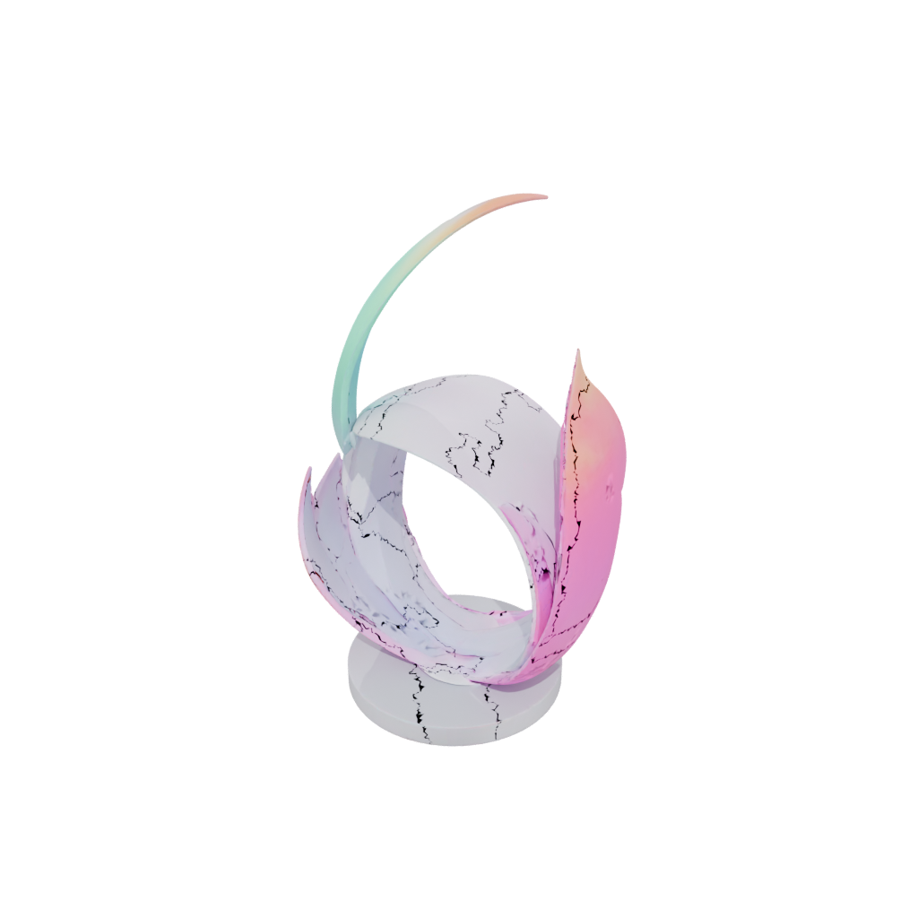 Neon Organic Minimalist Photo Stand
