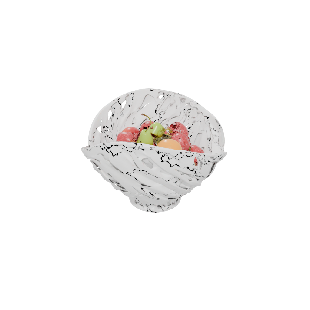 Neon Organic Sculptural Fruit Bowl