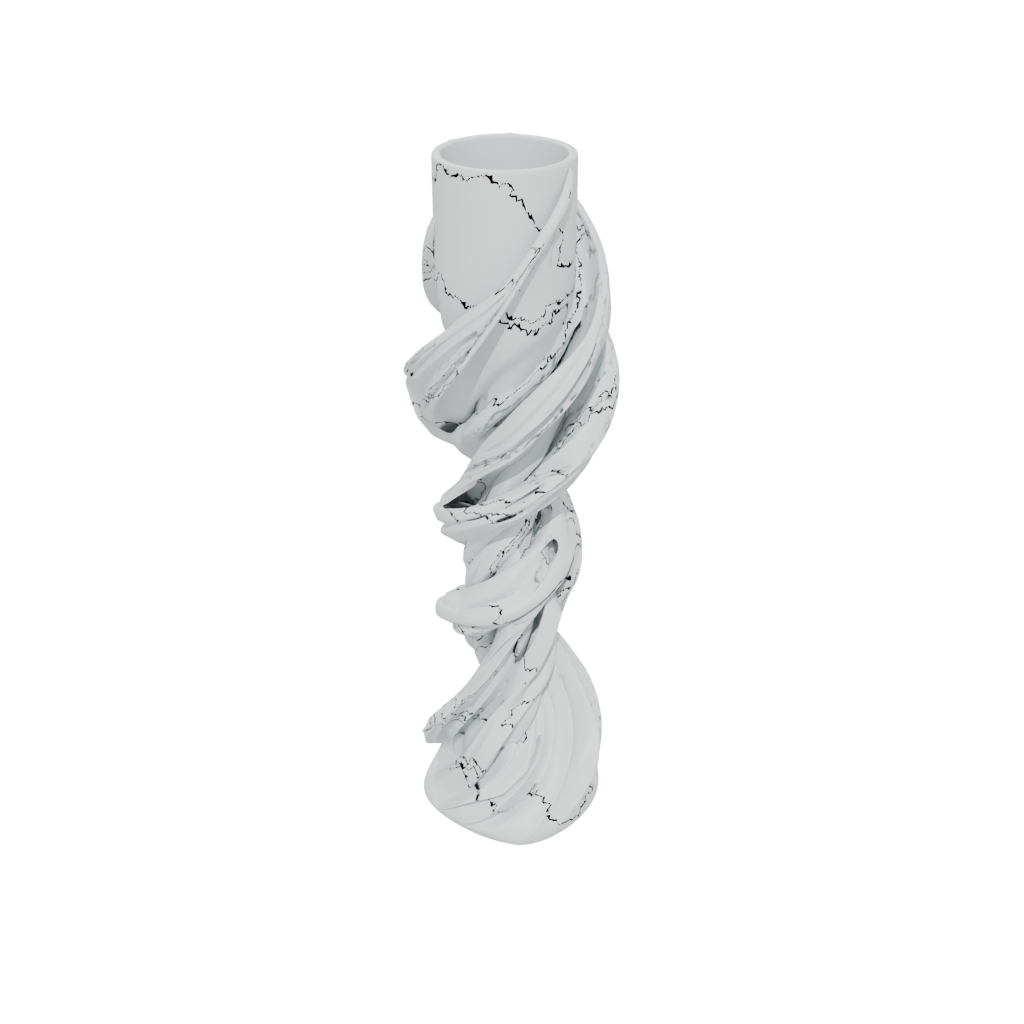 Neon Organic Twisted Column Lamp Base