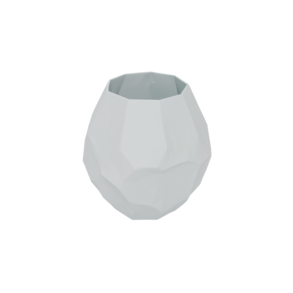 Neon Rustic Geometric Faceted Vase