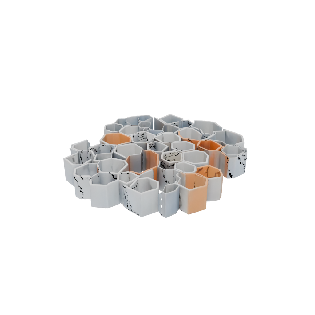 Neon Rustic Honeycomb Shelf Module