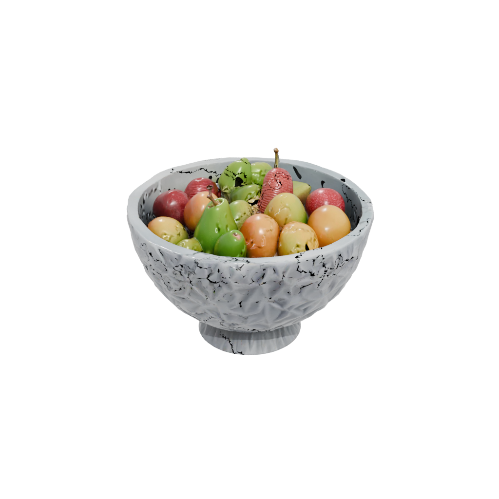 Neon Rustic Sculptural Fruit Bowl