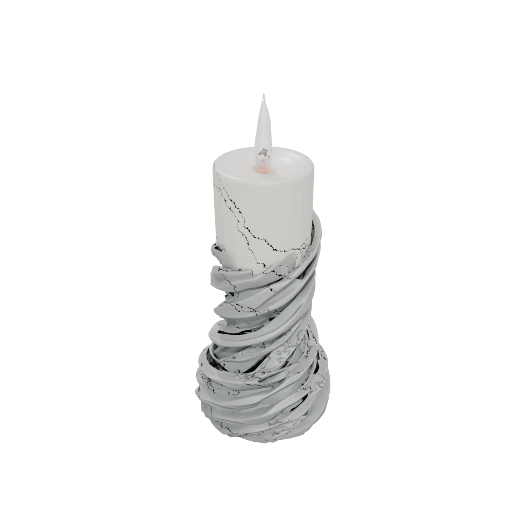 Neon Rustic Spiral Candle Holder