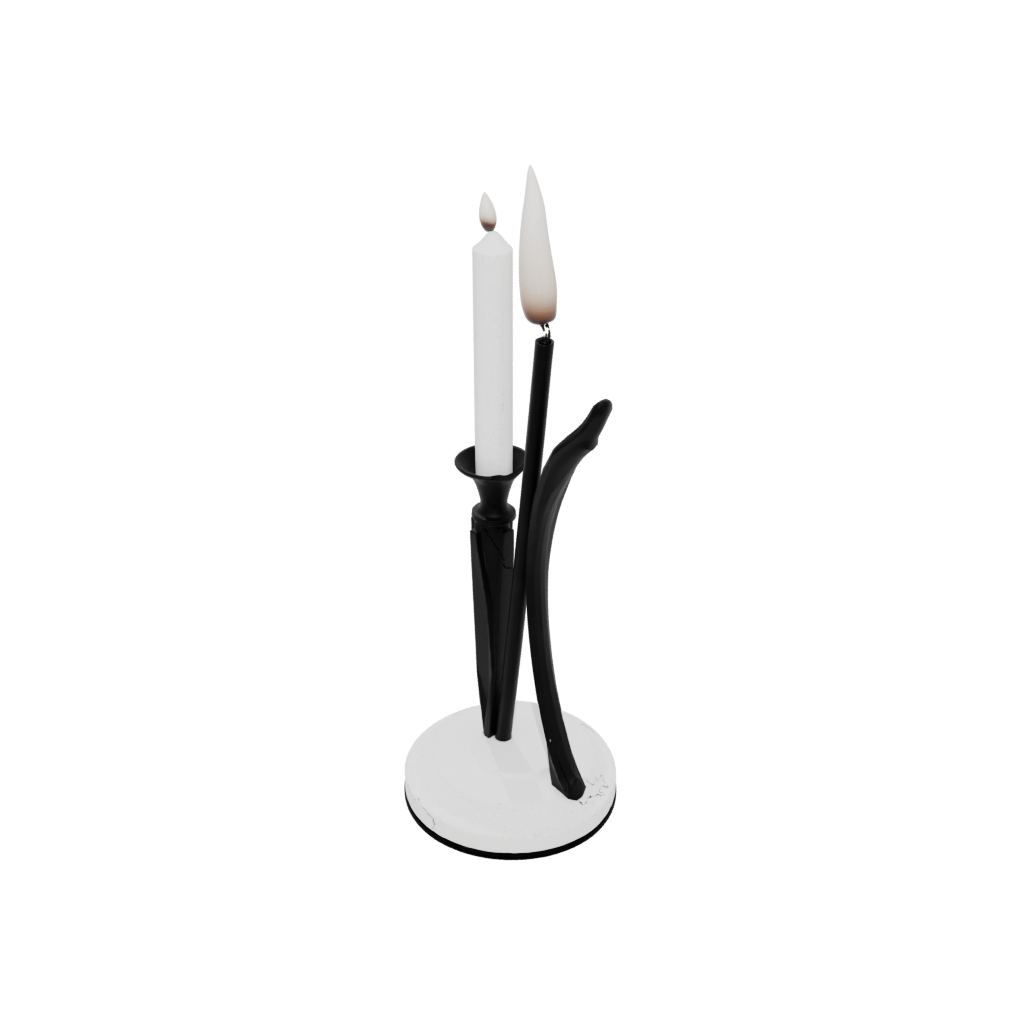 Obsidian Deco Candle Snuffer Stand