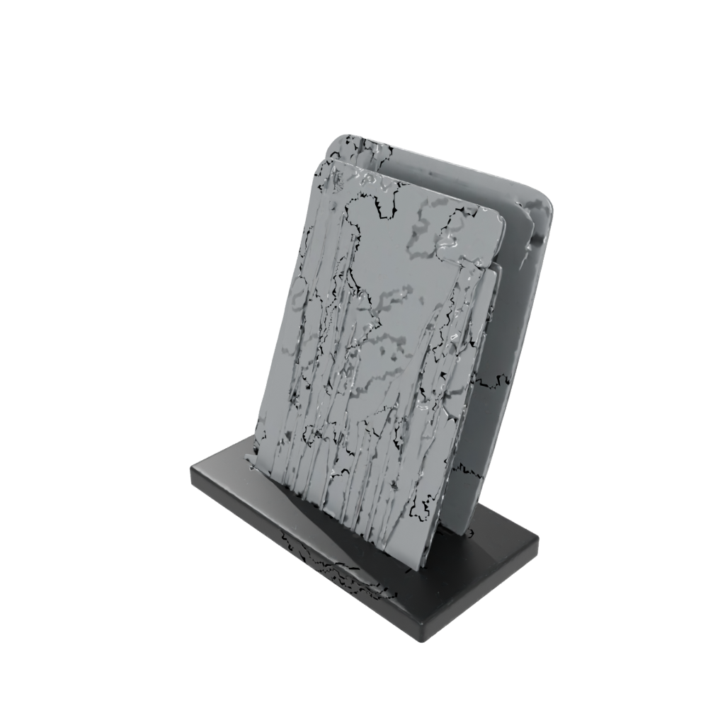 Obsidian Deco Card Holder Stand