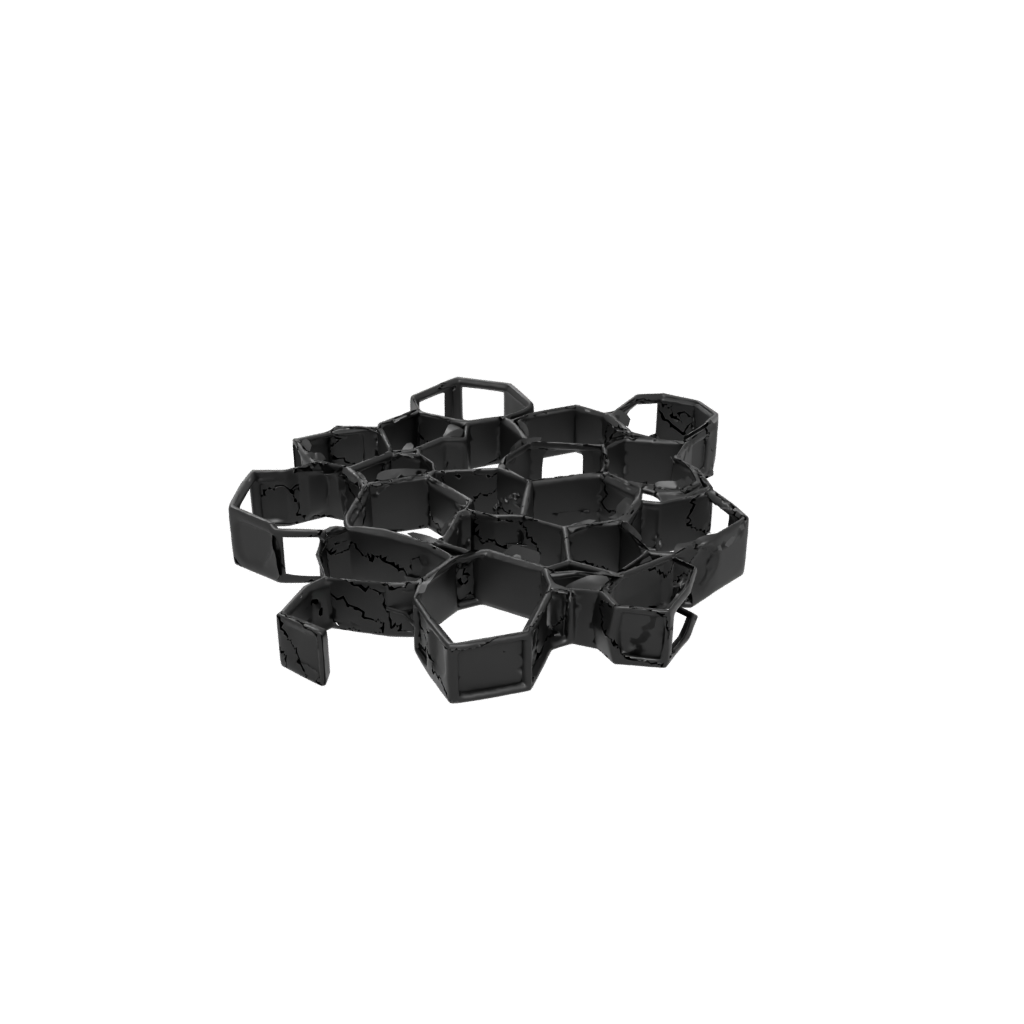 Obsidian Deco Honeycomb Shelf Module