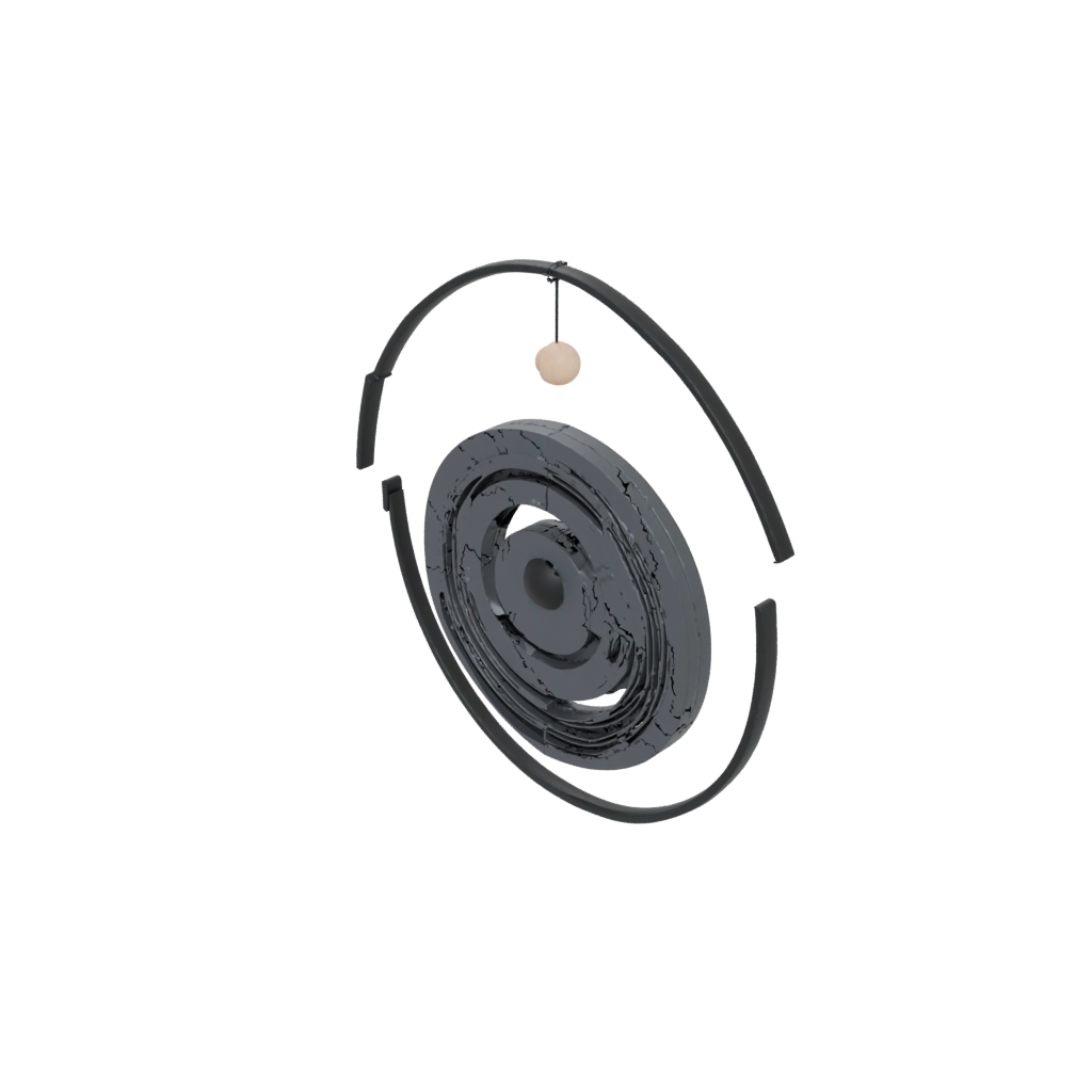 Obsidian Deco Moon-Phase Wall Hanging