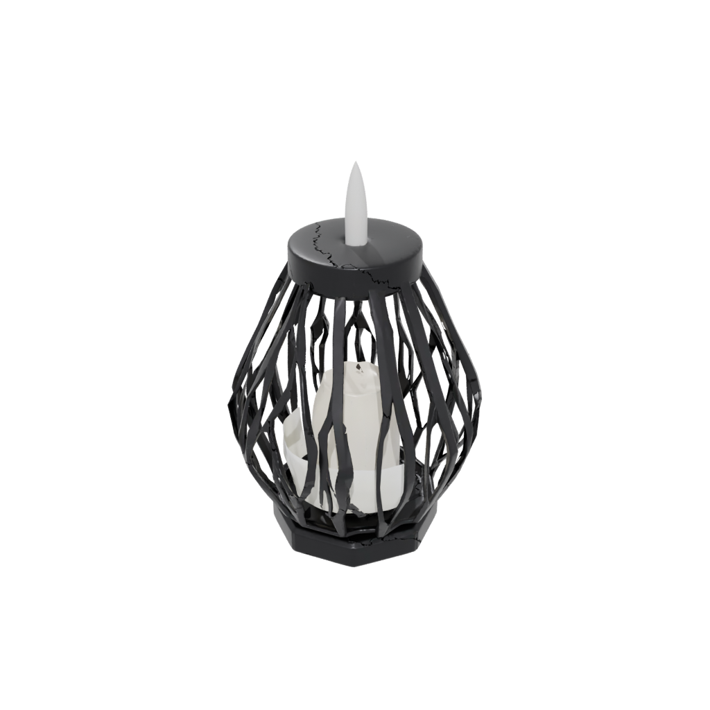 Obsidian Deco Tealight Lantern