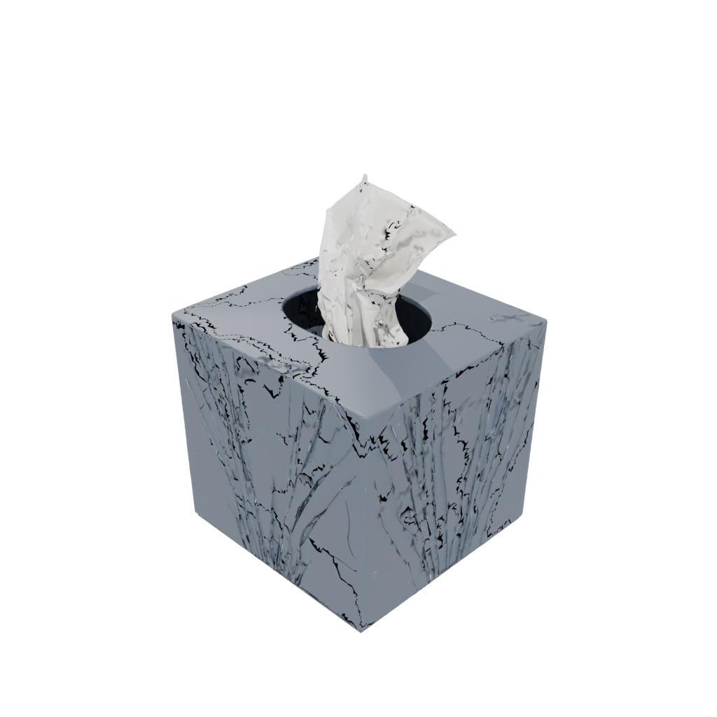 Obsidian Deco Tissue Box Cover