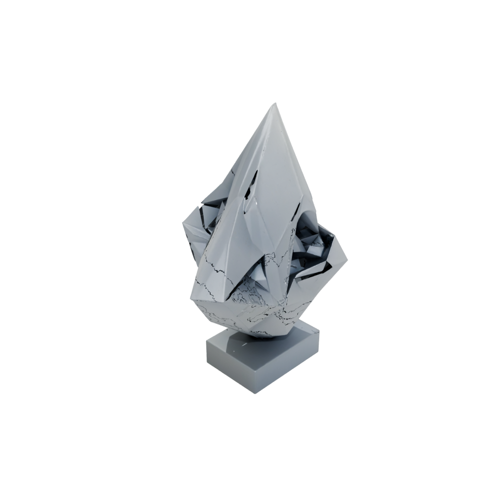 Obsidian Abstract Sculpture