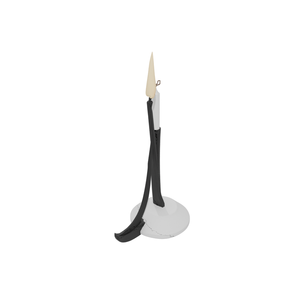Obsidian Candle Snuffer Stand