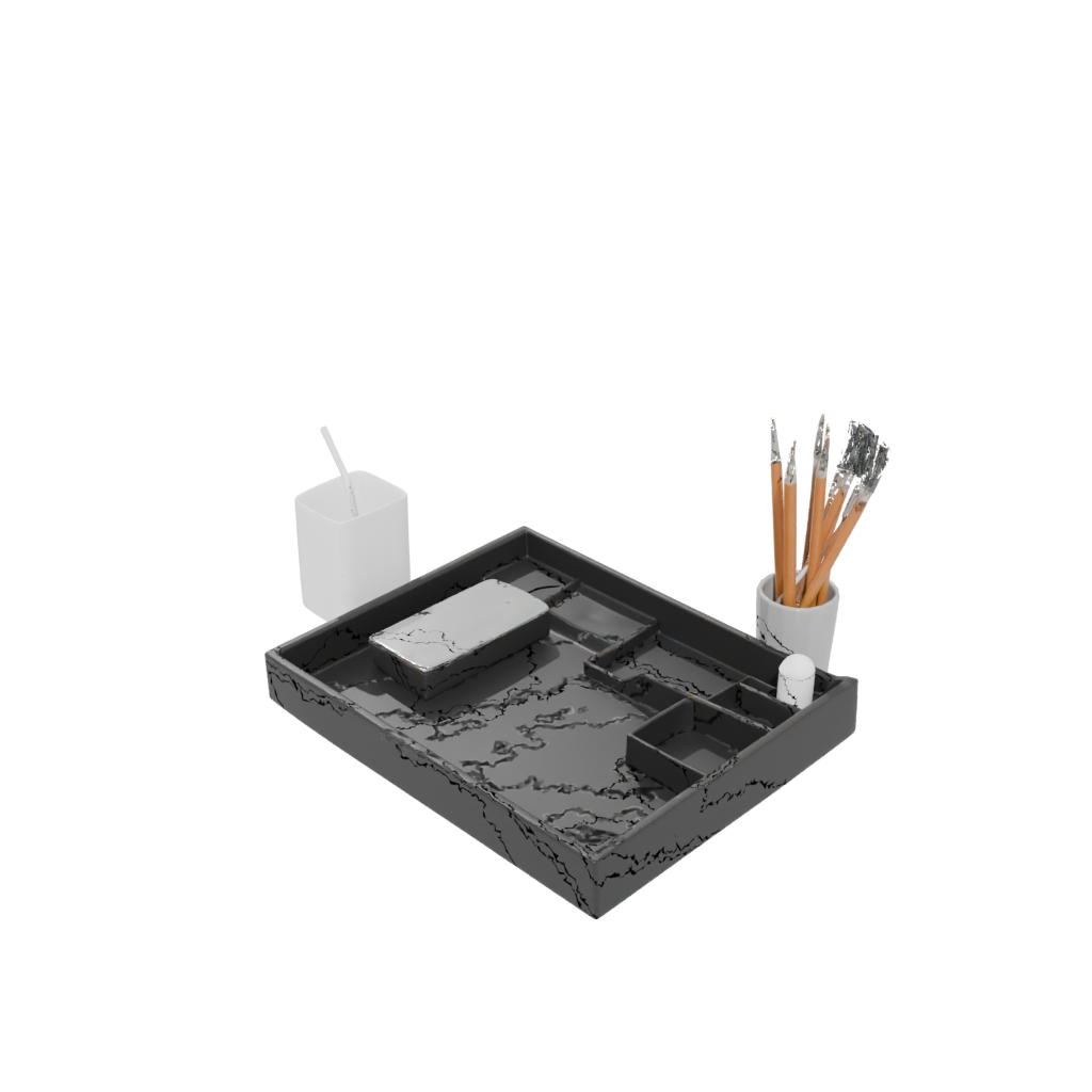 Obsidian Desk Tidy Tray