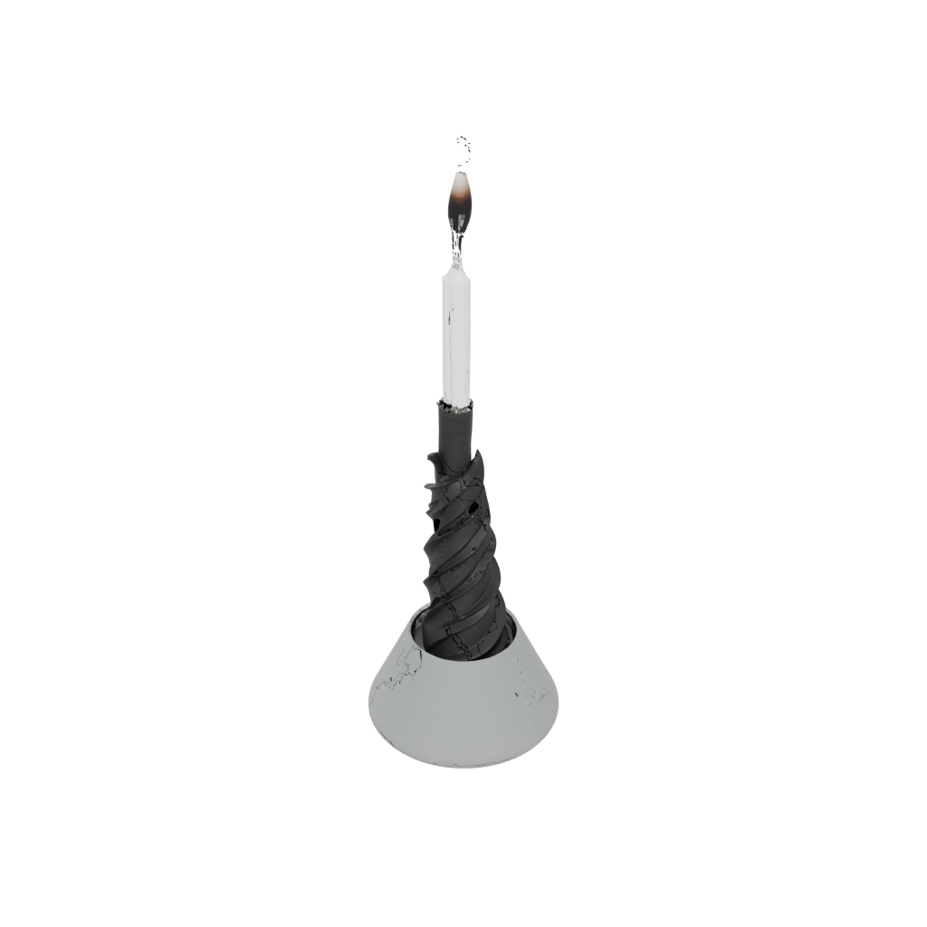 Obsidian Incense Holder Spiral